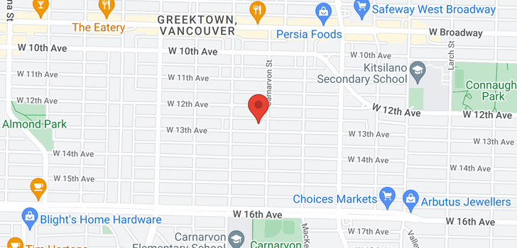map of 3019 W 13TH AVENUE